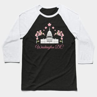 Washington Dc Cherry Blossom Baseball T-Shirt